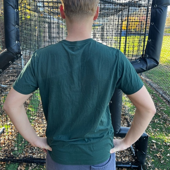 THE ELF BUDDY OMG SANTA MEN T SHIRT OLD NAVY POCKET MONSTER GREEN CHRISTMAS TREE - Picture 16 of 16